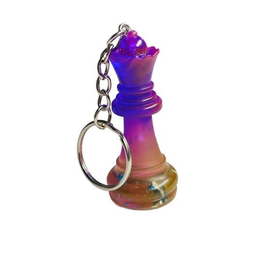 Royal Purple Queen - Handmade Resin Keychain