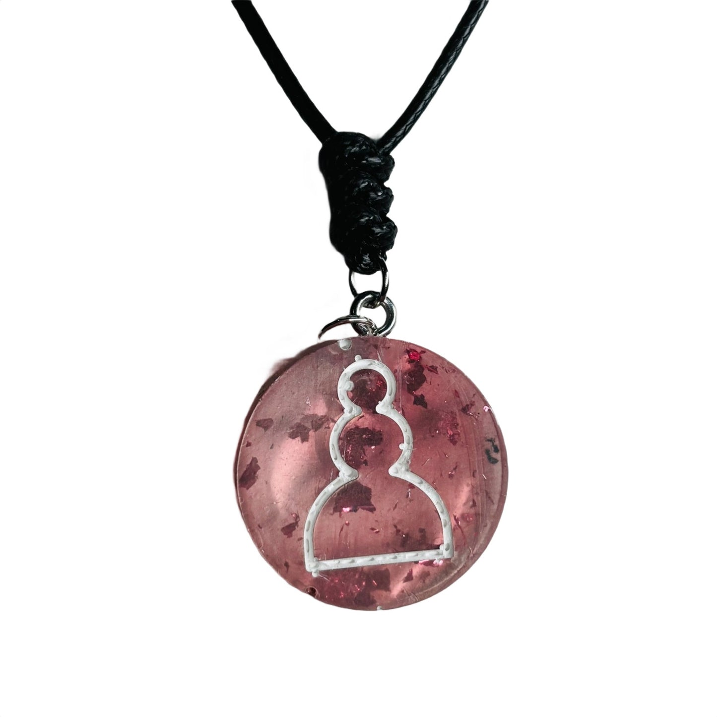 Translucent Pawn - Handmade Resin Chess Necklace