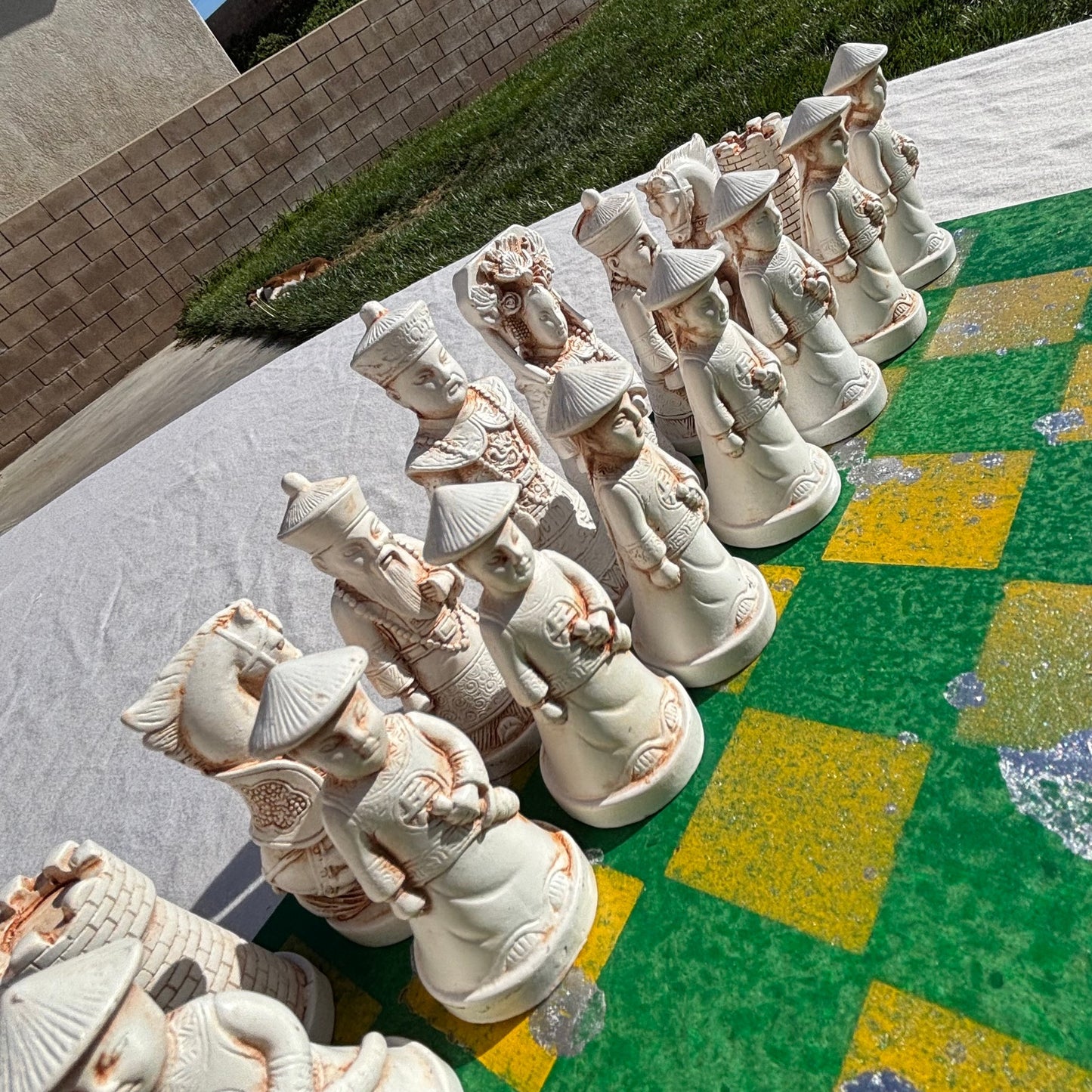 Green Bay Yellow Chrome Drip - Chinese Edition Chess Set
