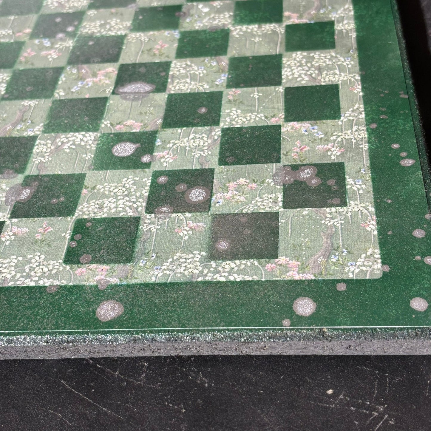Chrome Mist Green - Scrapbook Chess Board
