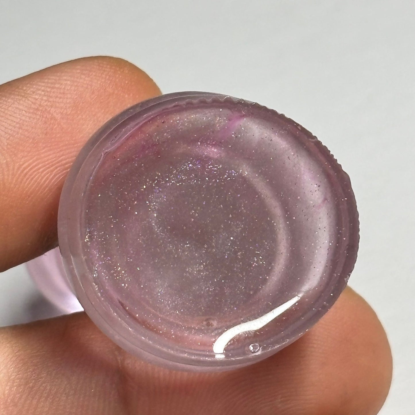 Translucent Pink King - Handmade Resin Keychain