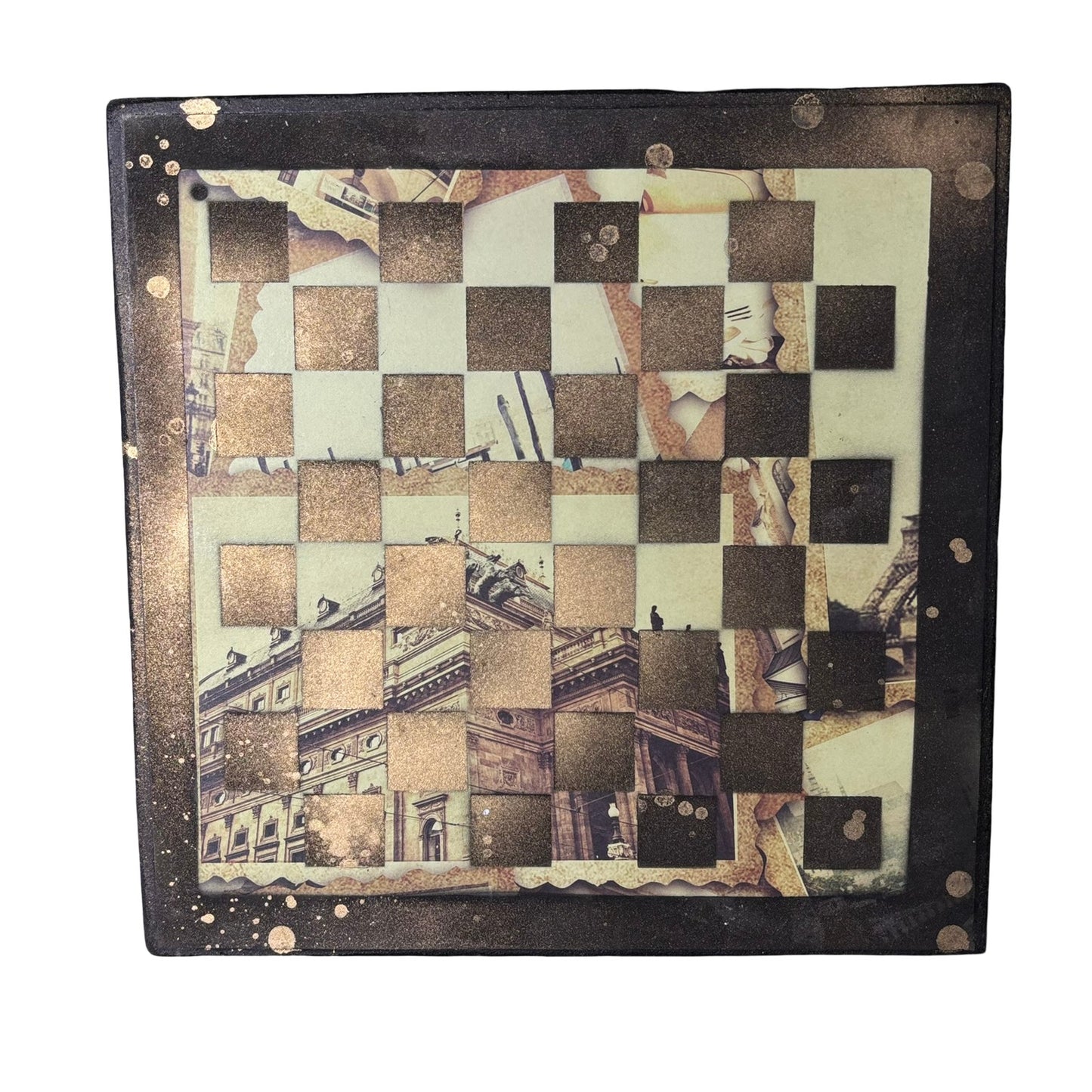 Vintage Art - Scrapbook Chess Board