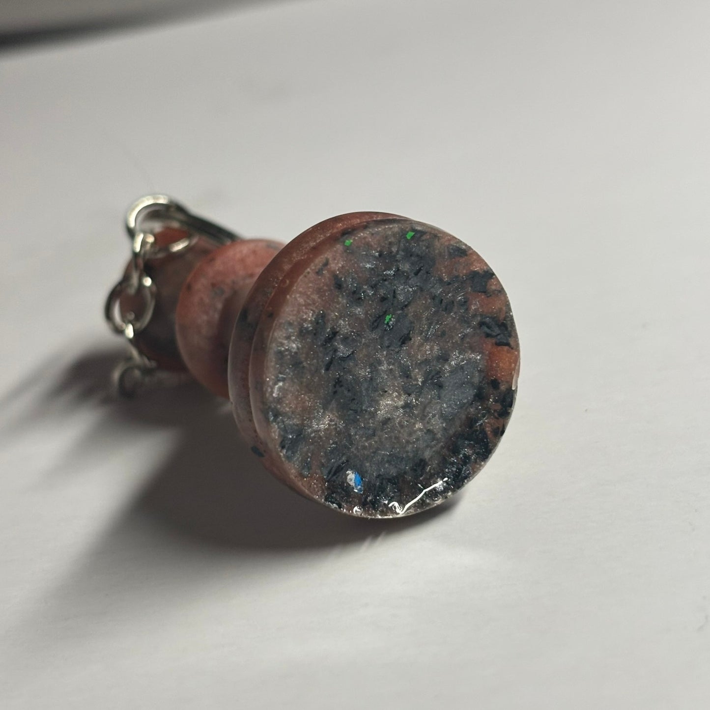 Brown Spotted King - Handmade Resin Keychain