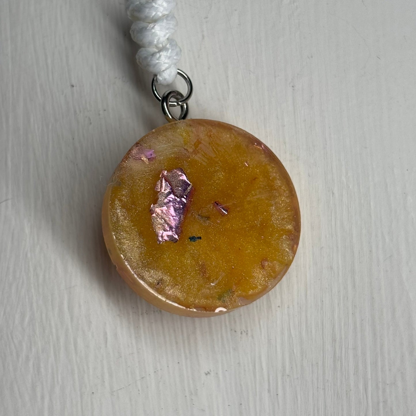 Banana Yellow Queen - Handmade Resin Chess Necklace