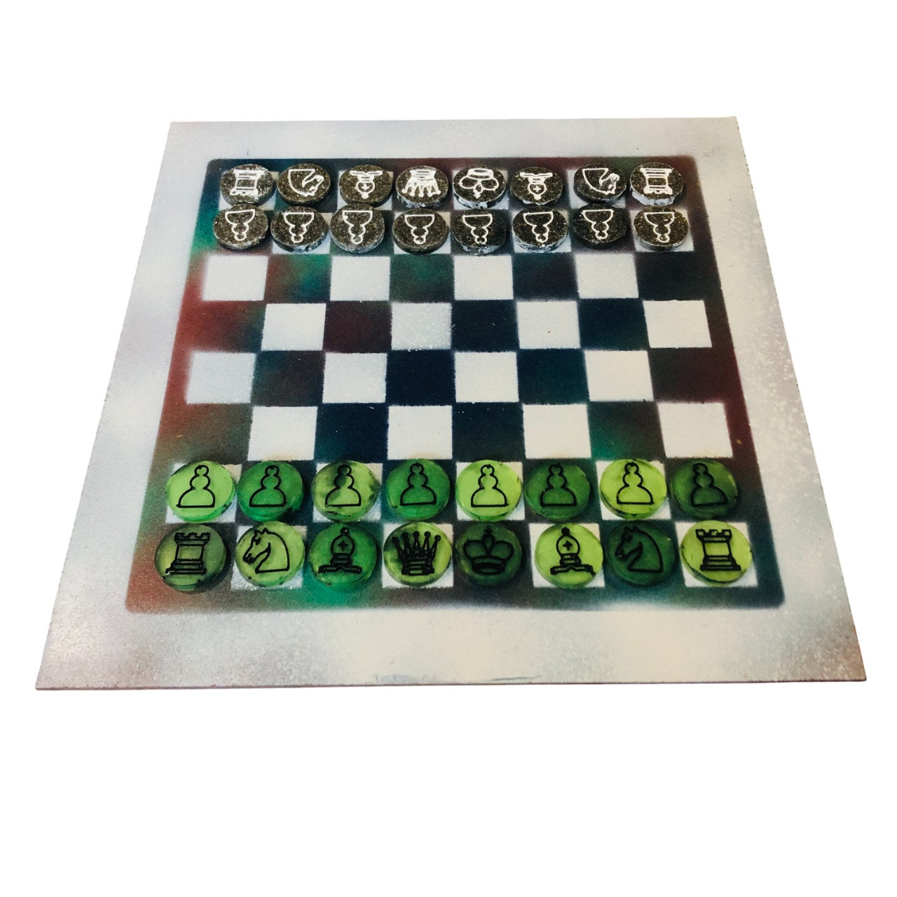 Toxic Cosmic - Painted Chess Set