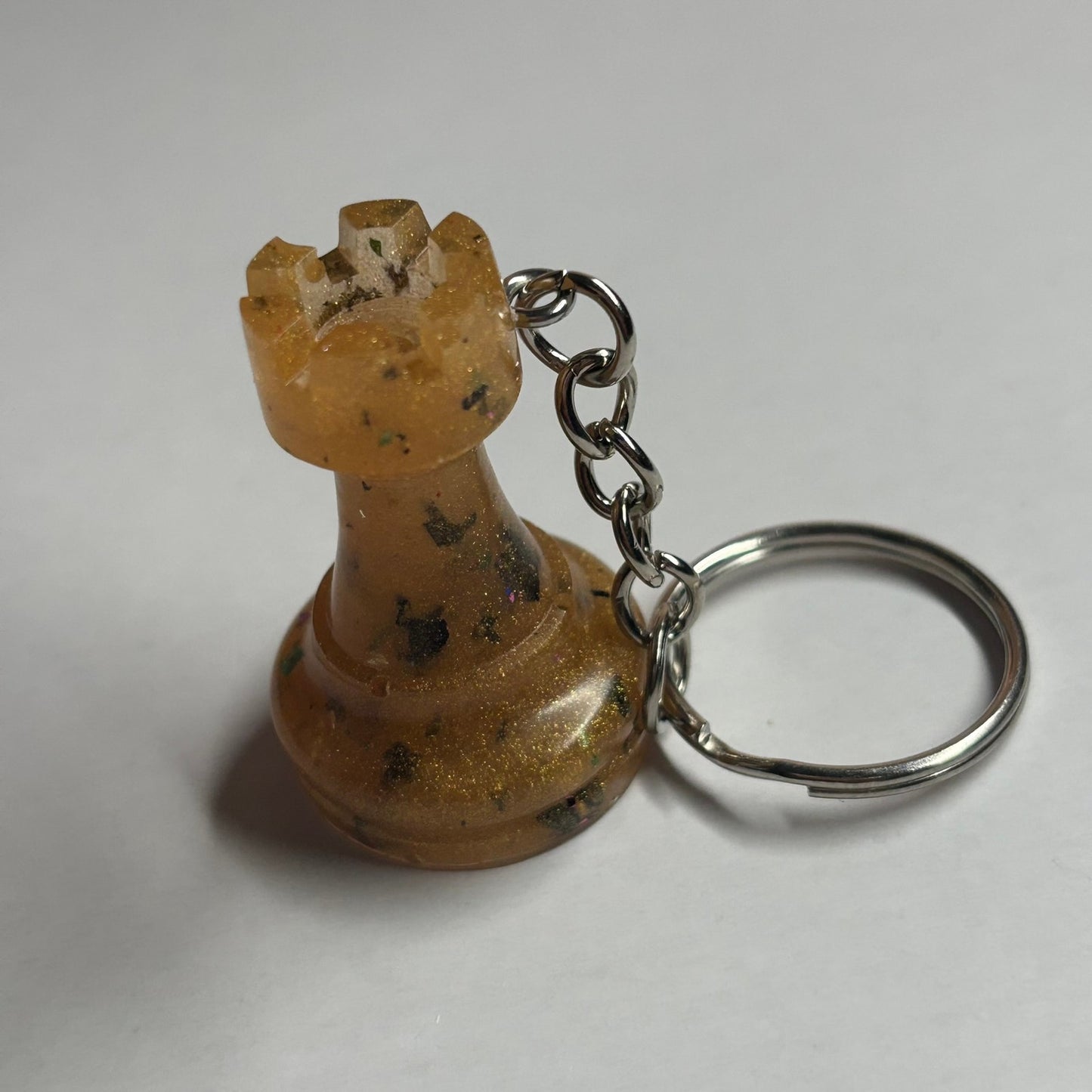 Yellow Spotted Rook - Handmade Resin Keychain