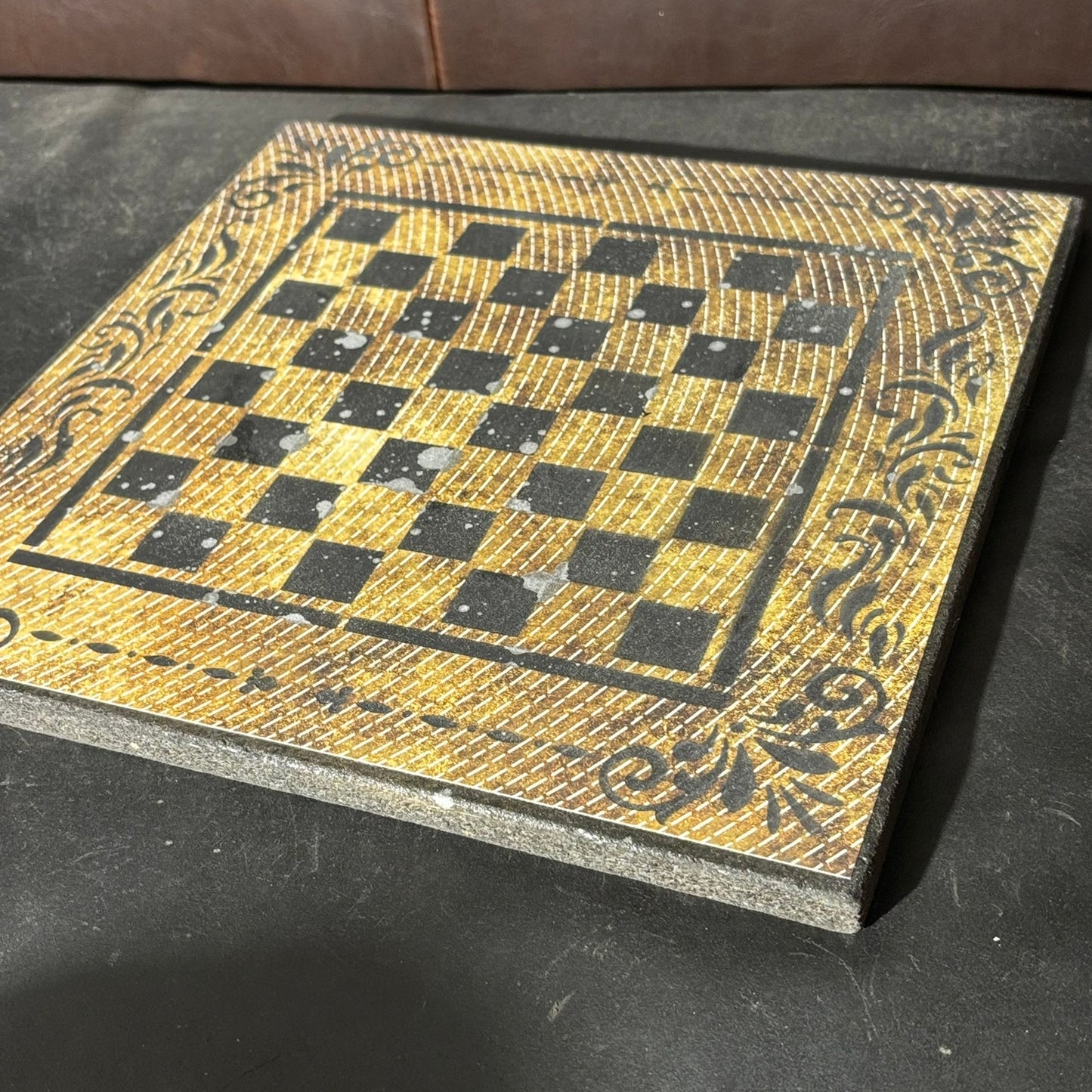 Vintage Brown - Scrapbook Chess Board