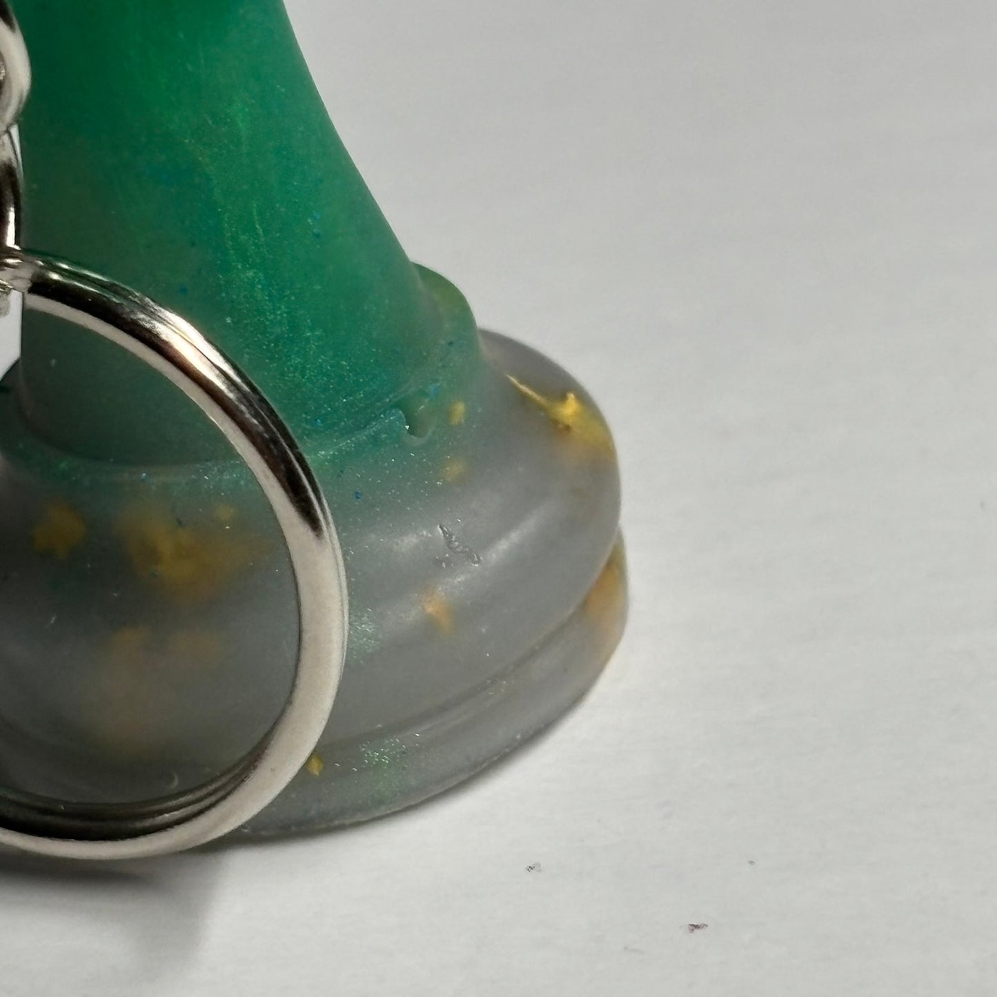 Green King - Handmade Resin Keychain