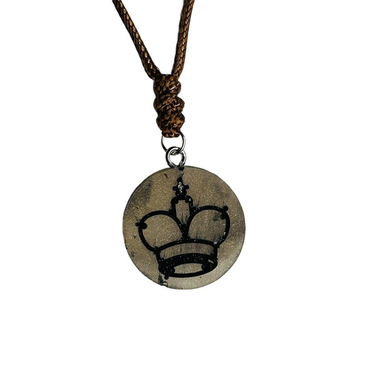 Classic King - Handmade Resin Chess Necklace