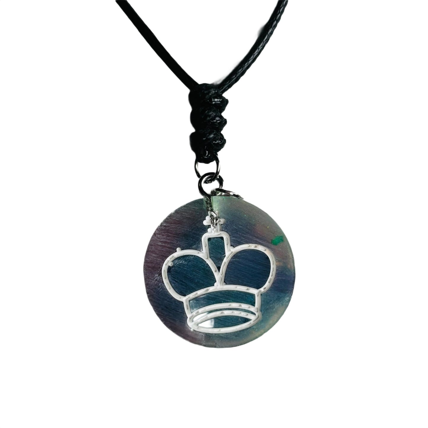 Cosmic King - Handmade Resin Chess Necklace