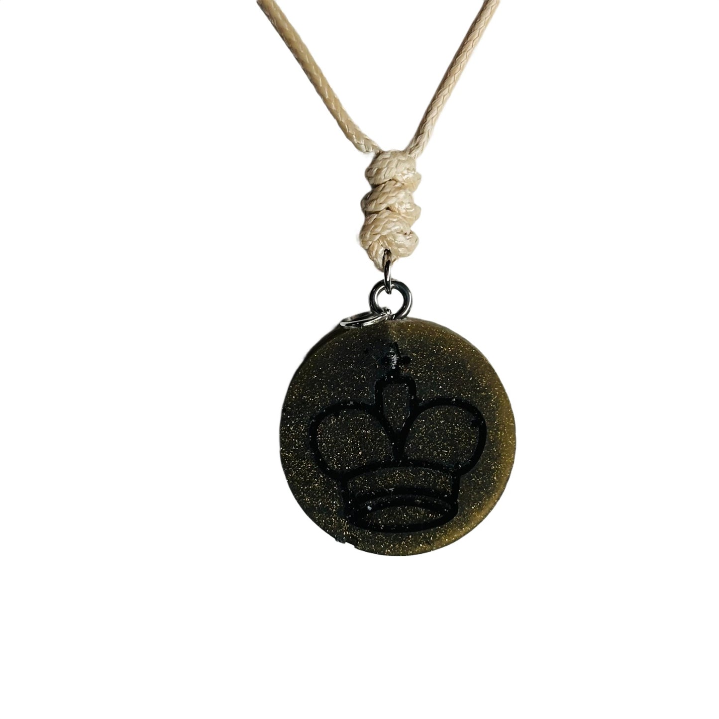 Classic King - Handmade Resin Chess Necklace