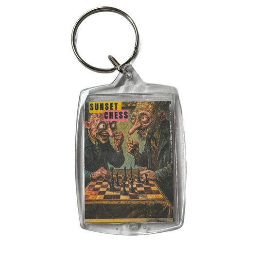 Ugly Guys - Chess  Photo Keychain