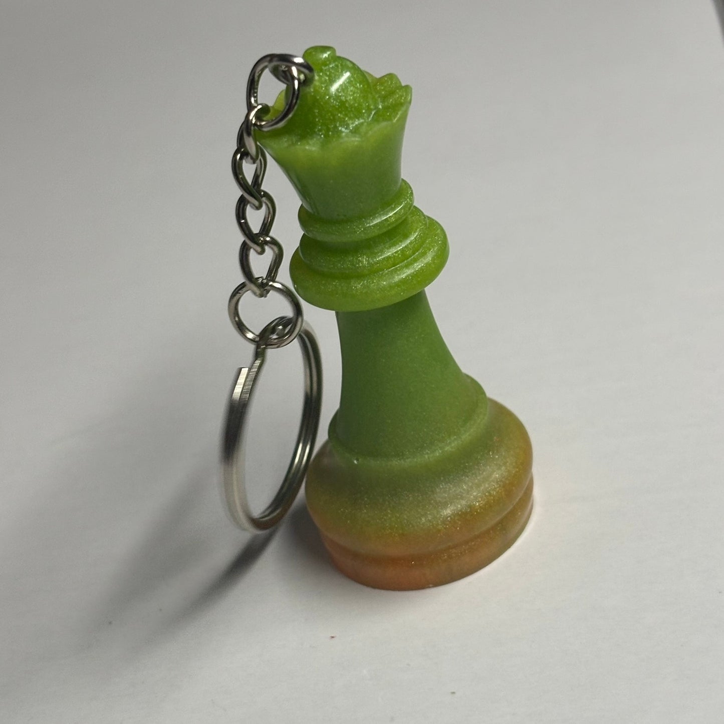Green Orange Queen - Handmade Resin Keychain