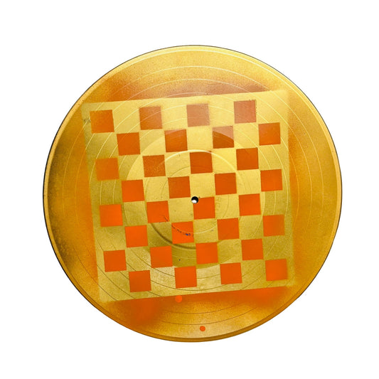 Golden Orange - Vinyl Chess Board