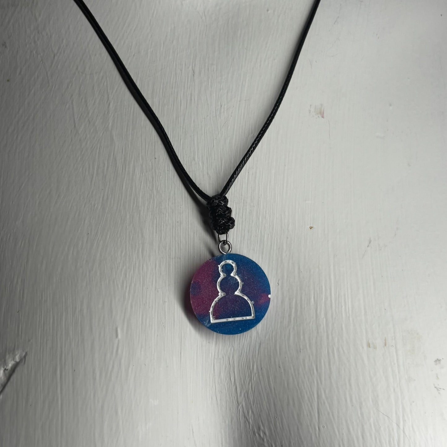 Cartoon Pawn - Handmade Resin Chess Necklace