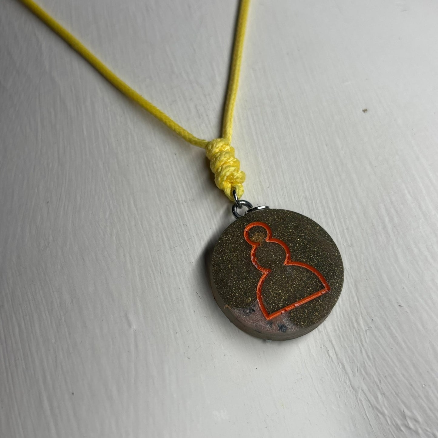 Vintage Pawn - Handmade Resin Chess Necklace