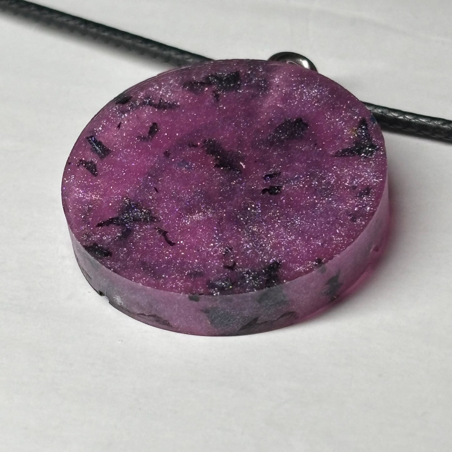 Purple Knight - Handmade Resin Chess Necklace