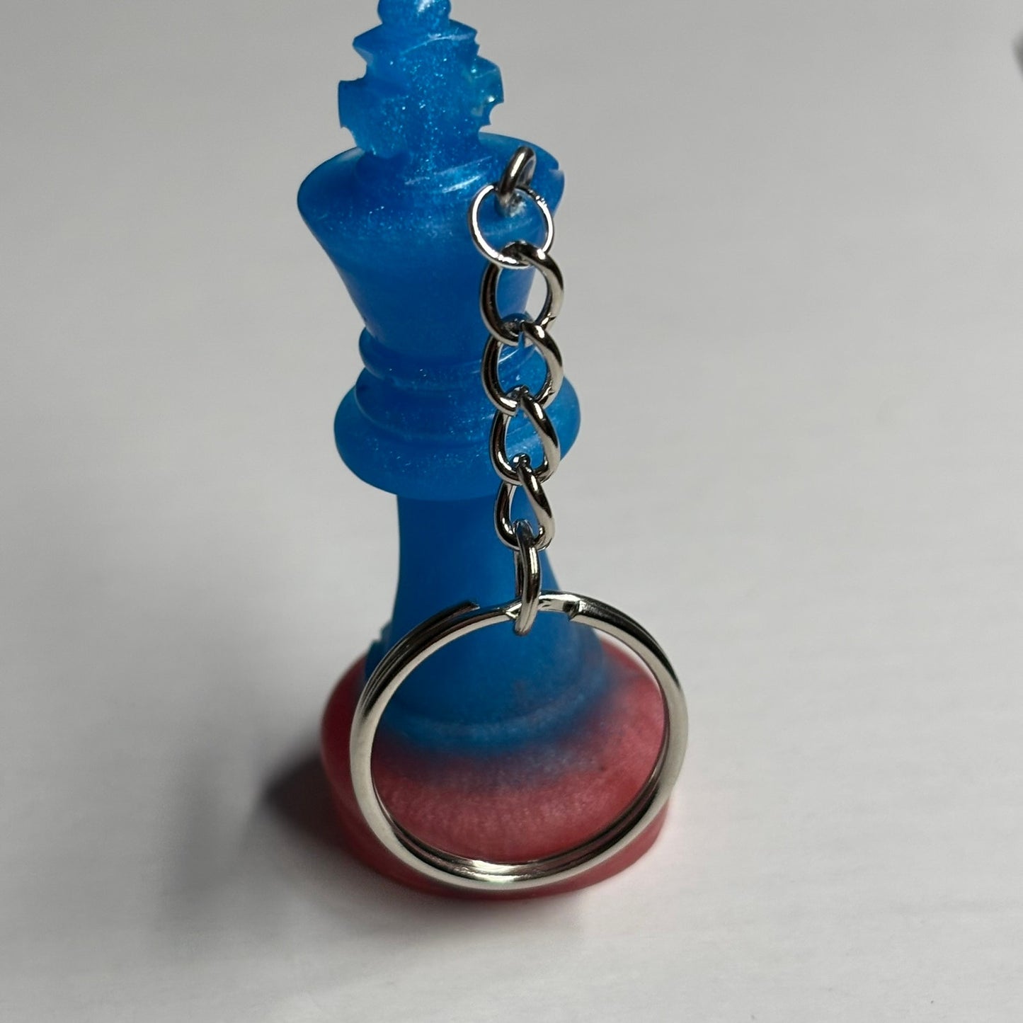 Blue/Pink King - Handmade Resin Keychain