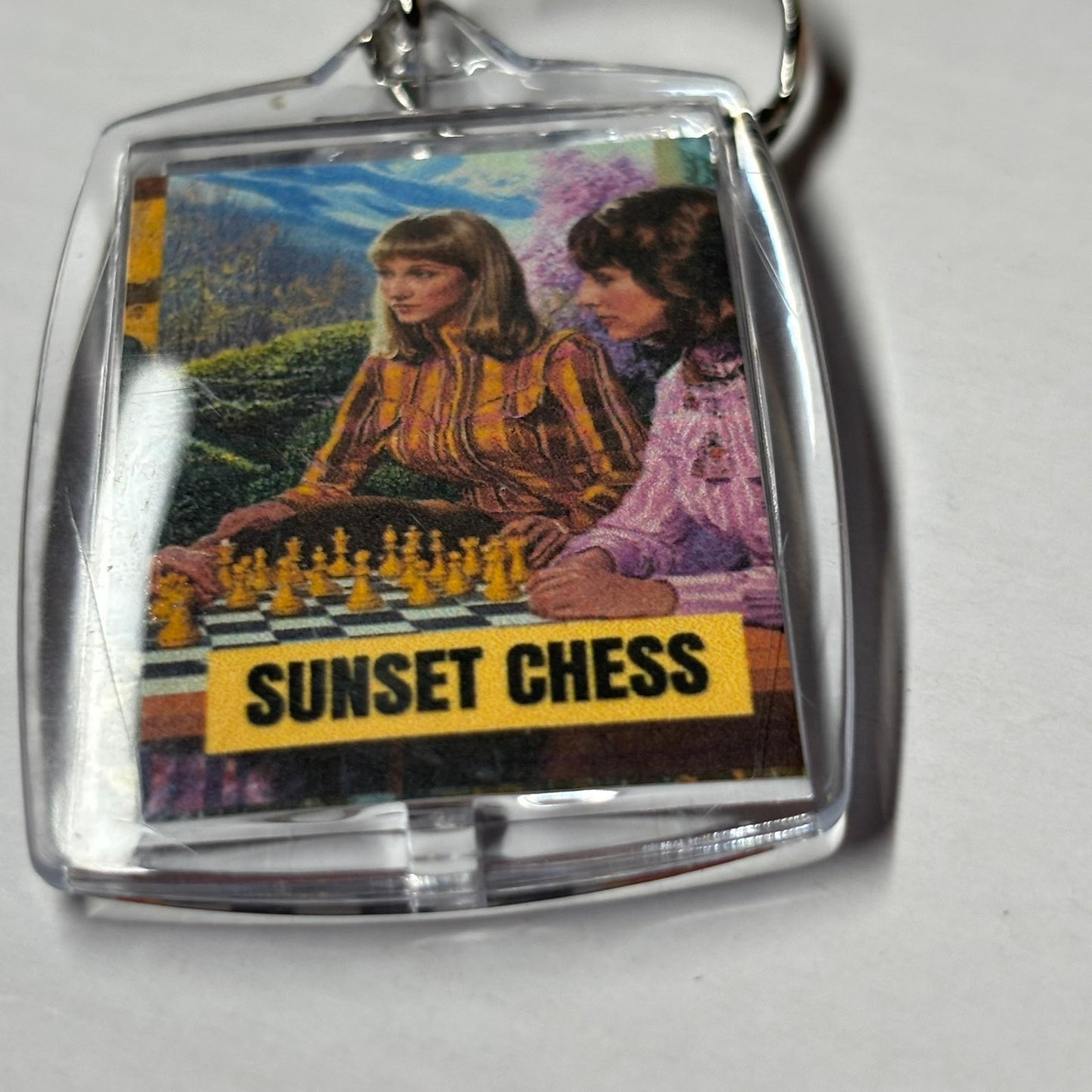 Ladies Game - Chess  Photo Keychain