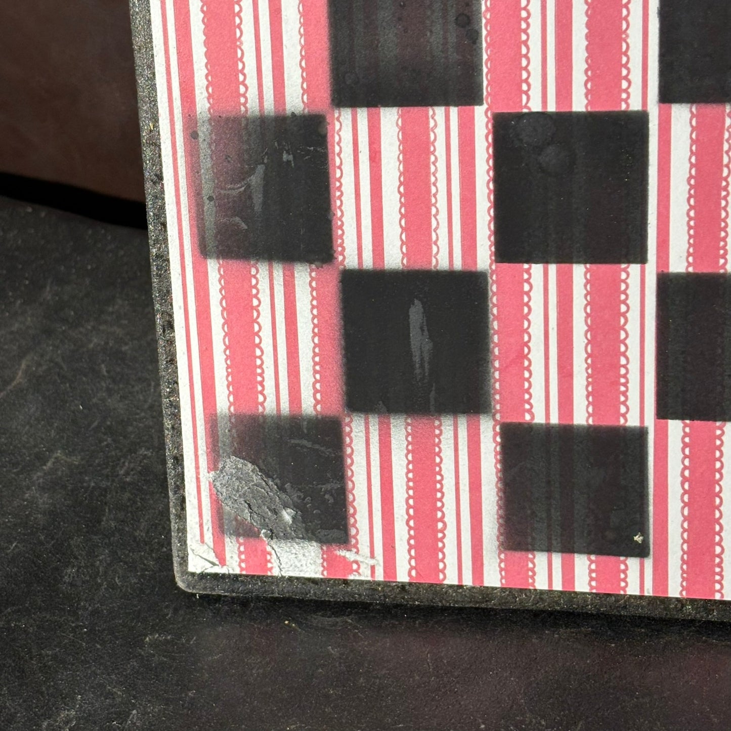 Popcorn Red - Scrapbook Chess Board