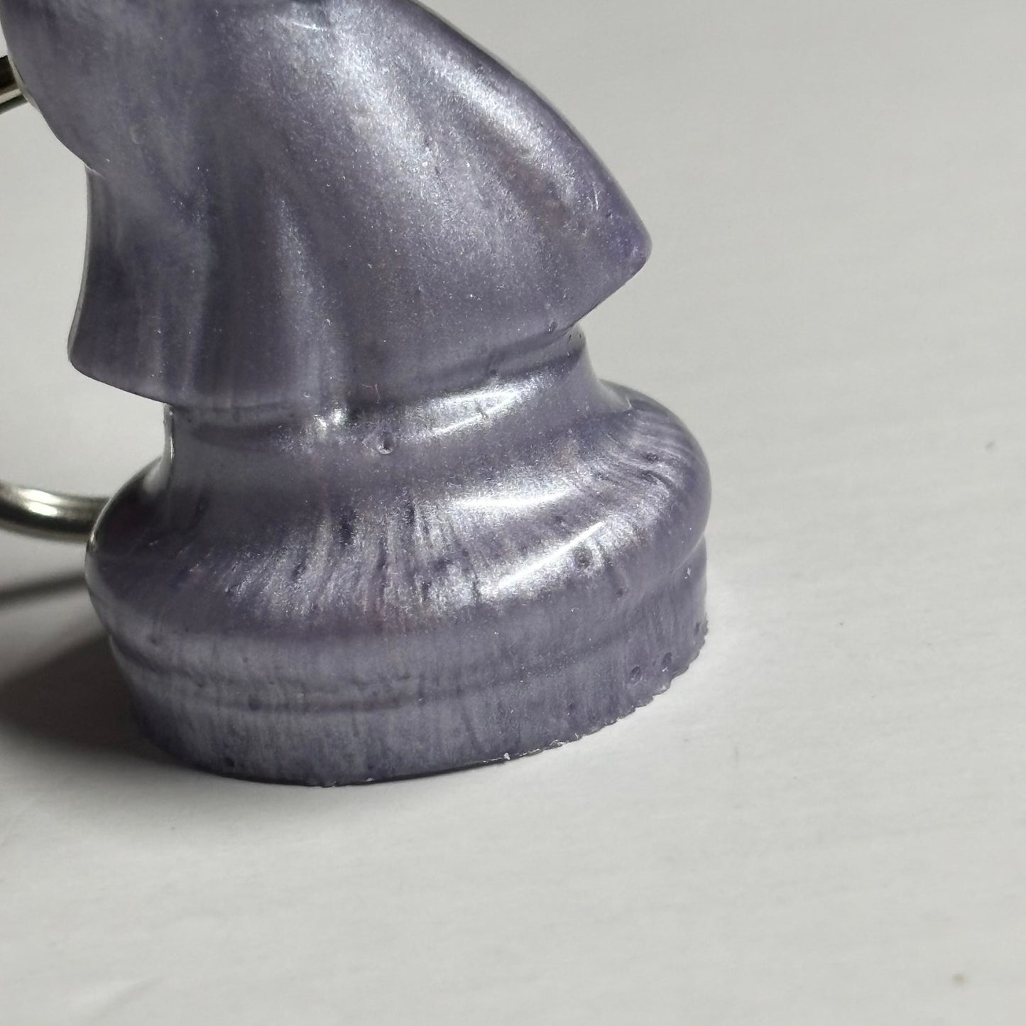 Midnight Purple Knight - Handmade Resin Keychain