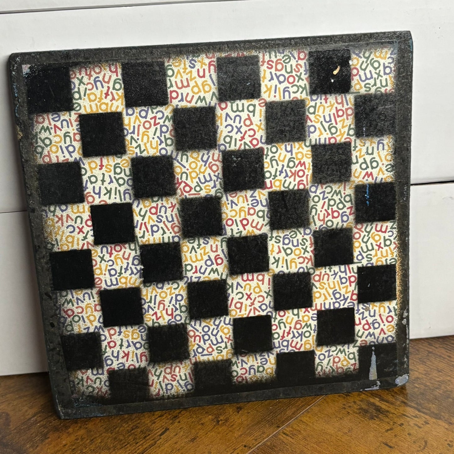 Golden Purple Blue - Painted Double Sided Chess Board