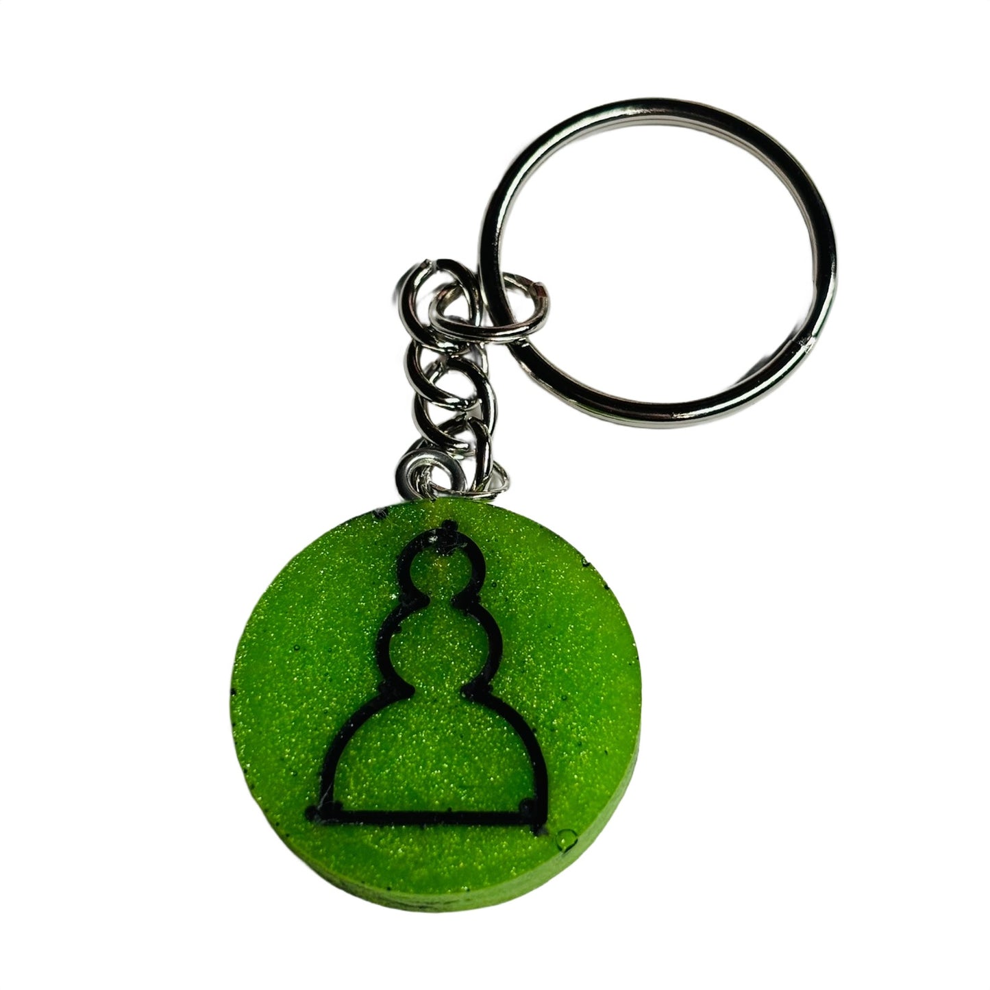 Green Pawn - Handmade Resin Keychain