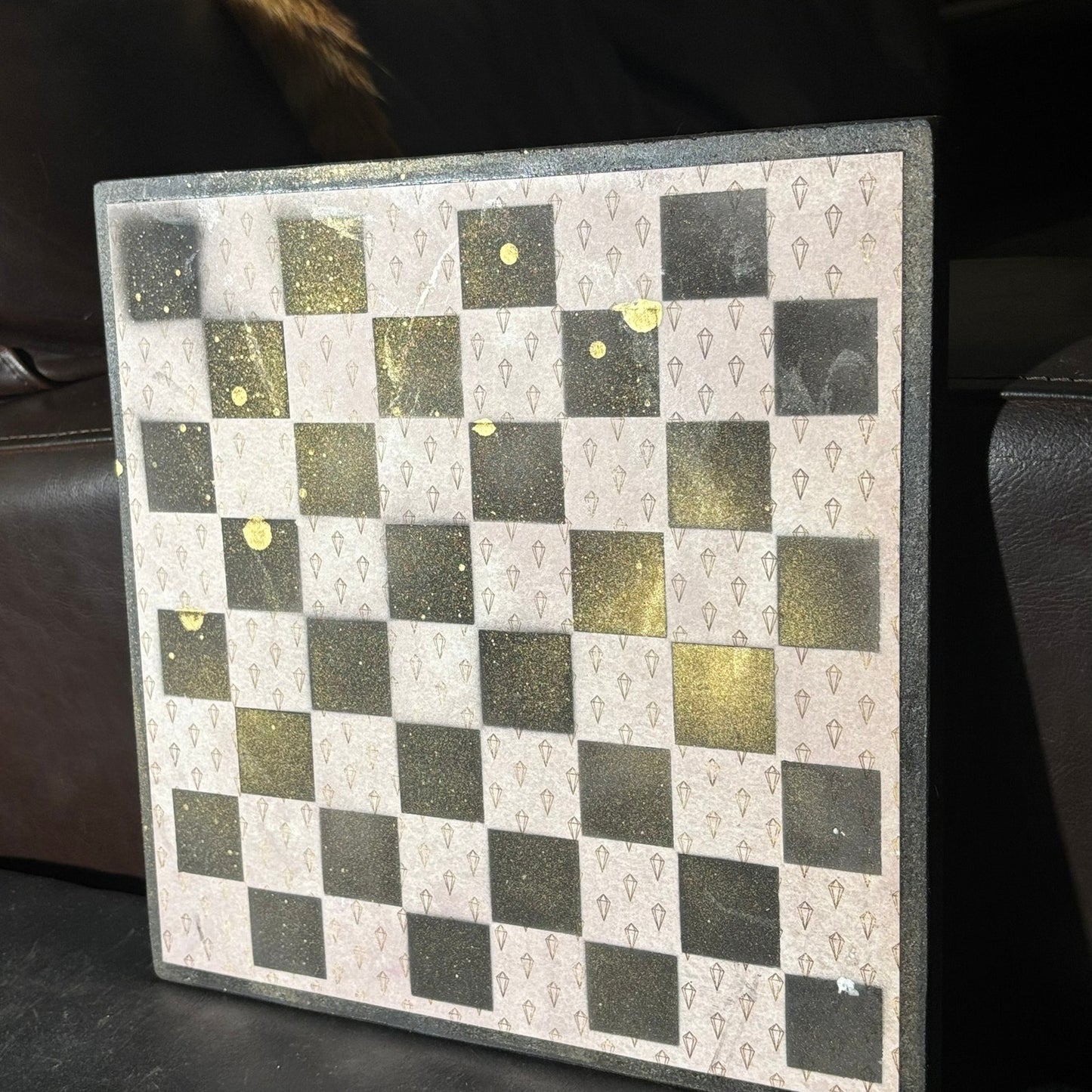 Mini Crystals Pattern - Scrapbook Chess Board