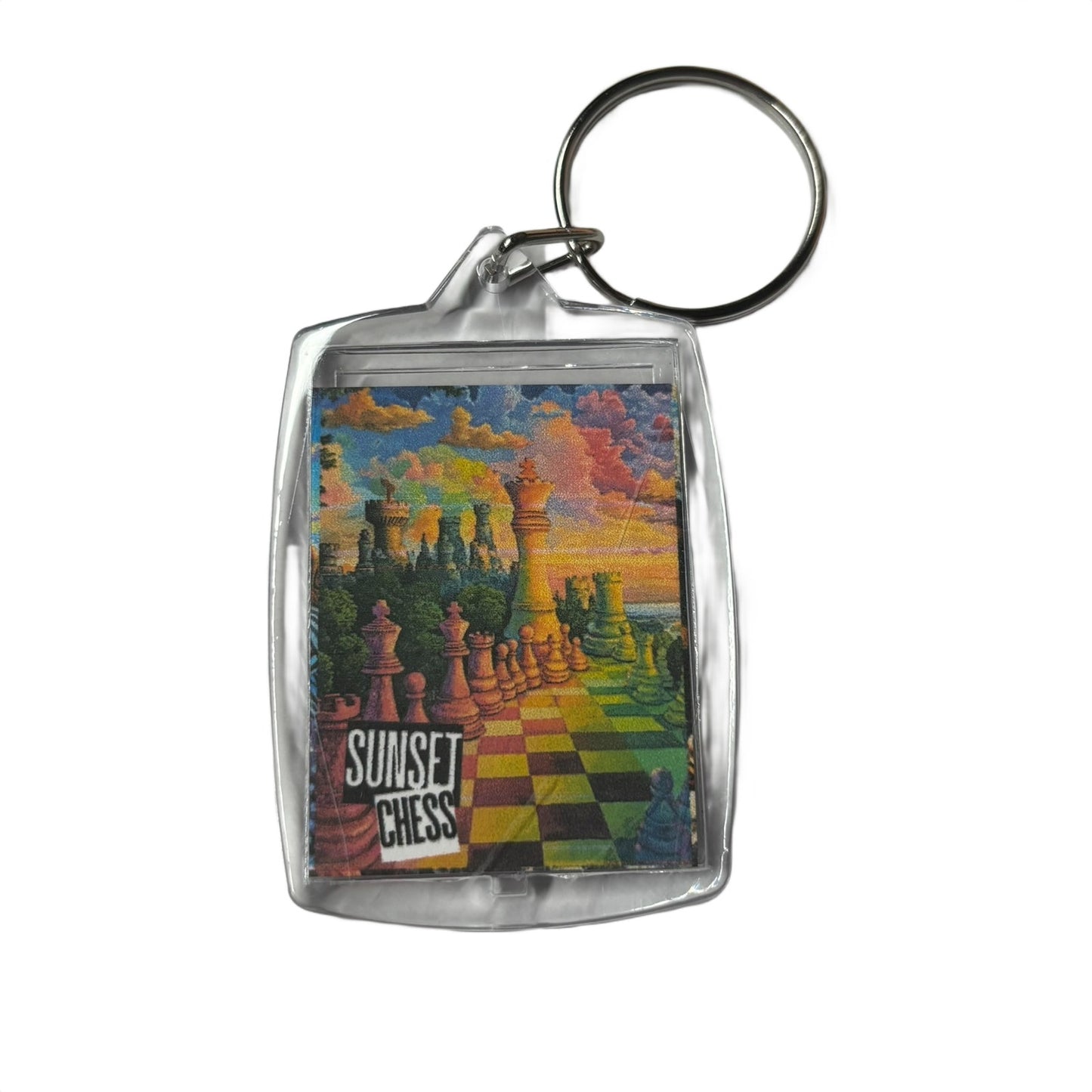 Rainbow Path - Chess  Photo Keychain
