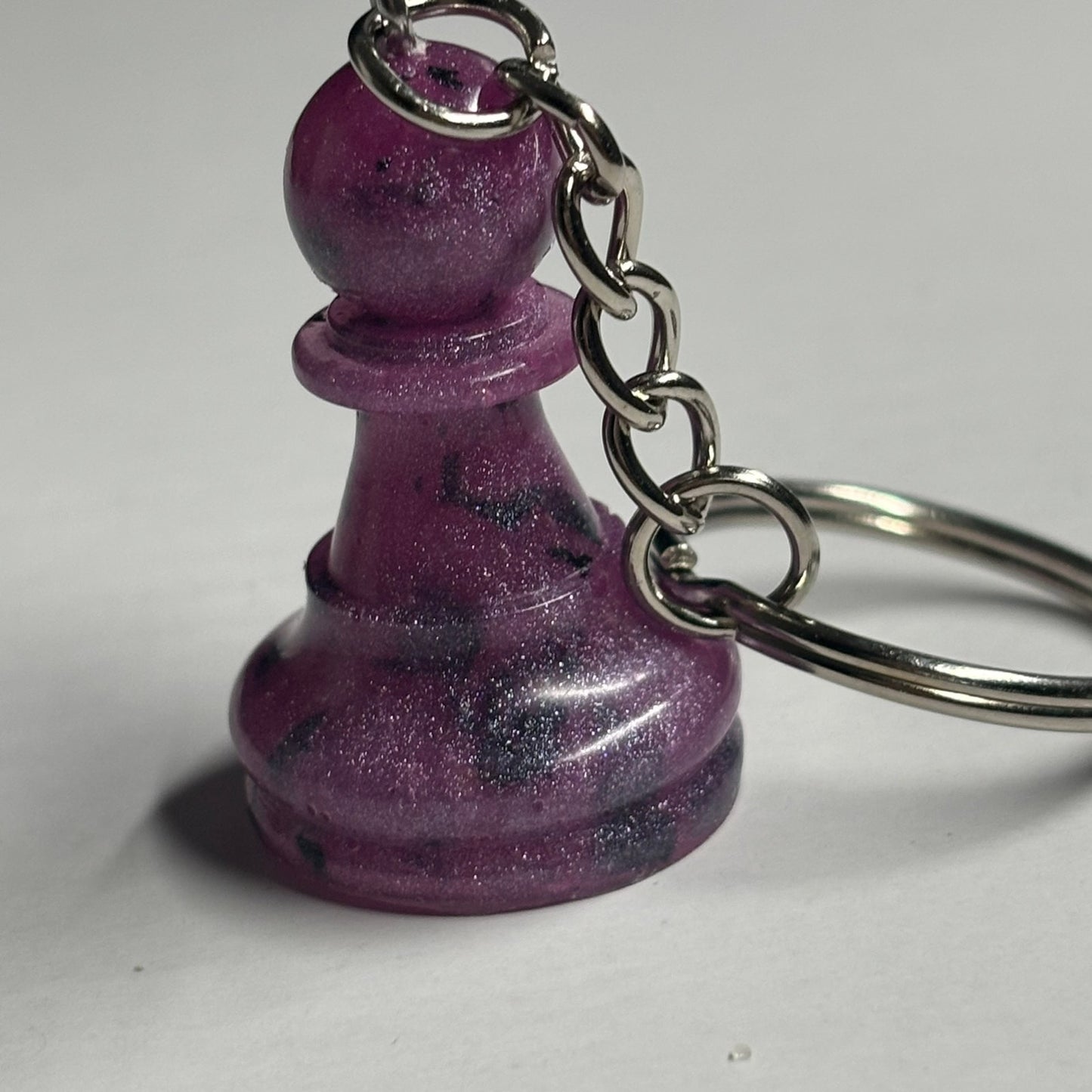 Purple Pawn - Handmade Resin Keychain