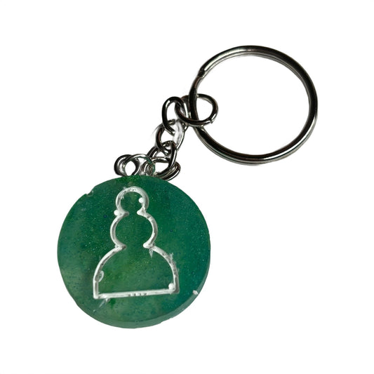 Spotted Green - Handmade Resin Keychain