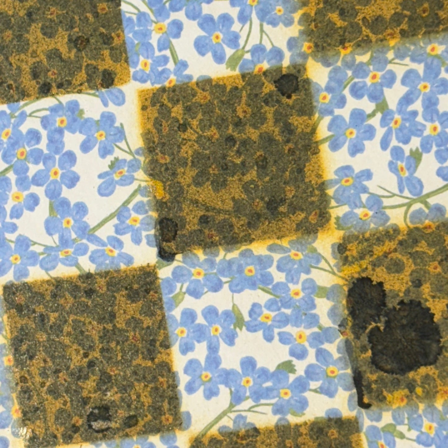 Yellow & Blue - Scrapbook Chess Board