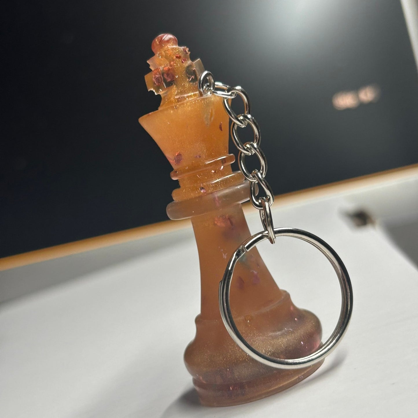 Orange Royal King - Handmade Resin Keychain