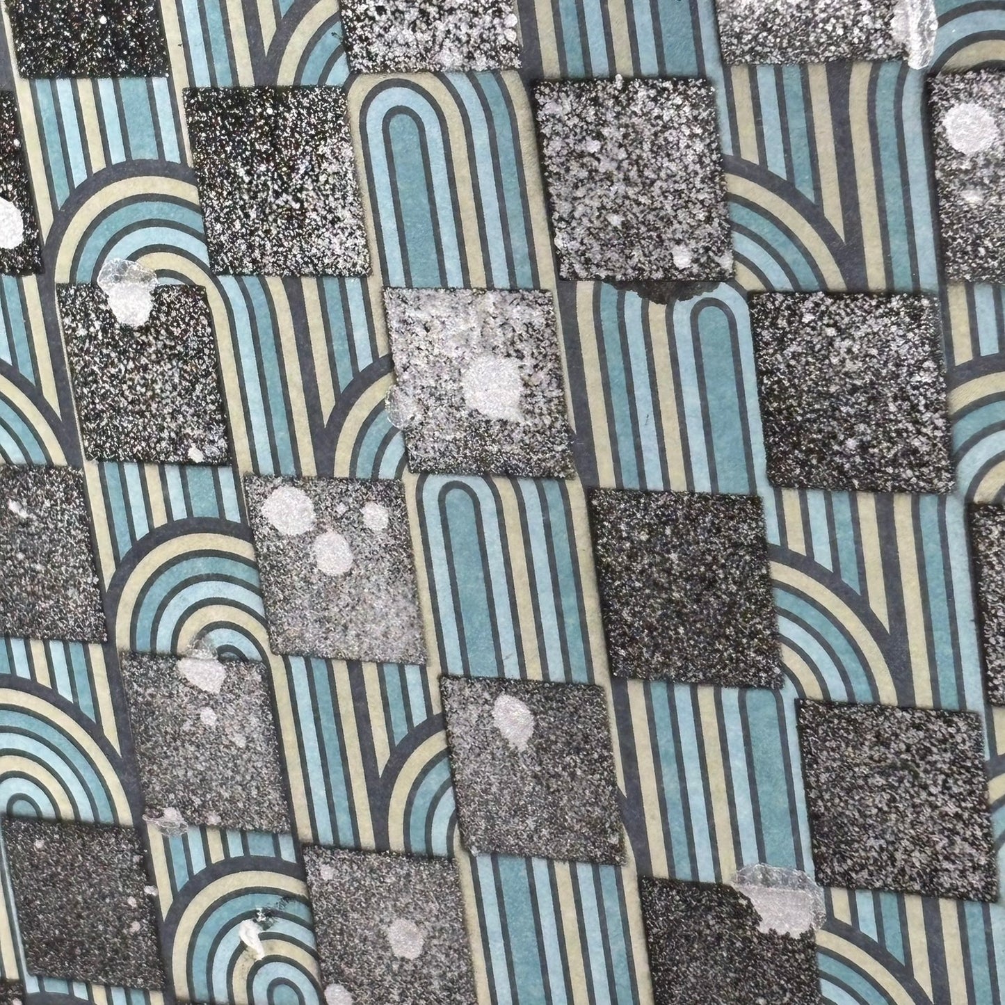 Chrome Vintage Green- Scrapbook Chess Board