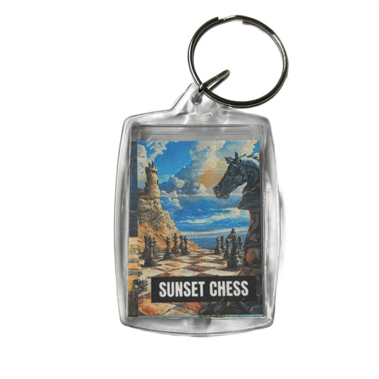 Beachside - Chess  Photo Keychain