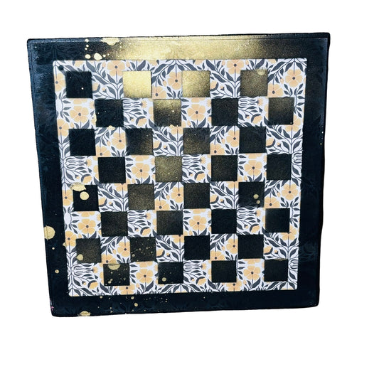Golden Yellow - Scrapbook Chess Board