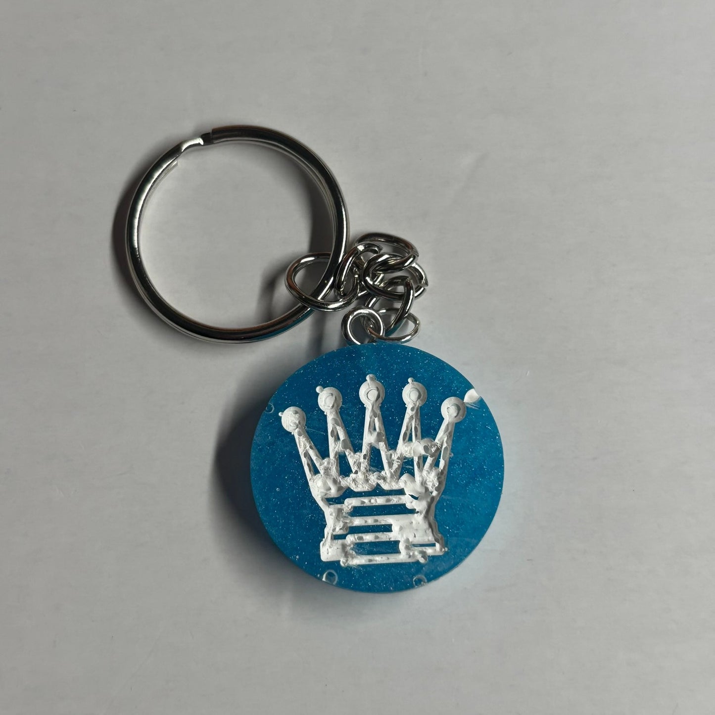 Blue Queen - Handmade Resin Keychain