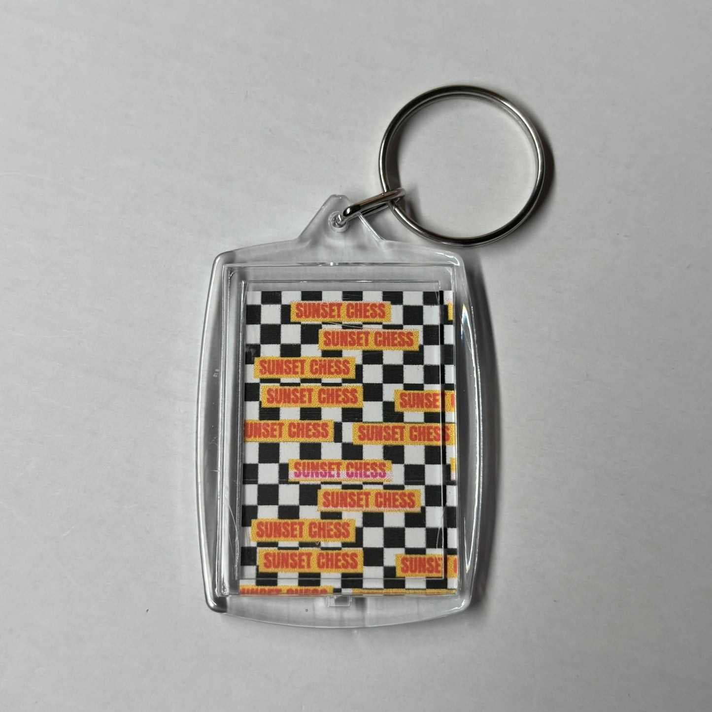 Anime Boy - Sunset Chess Photo Keychain