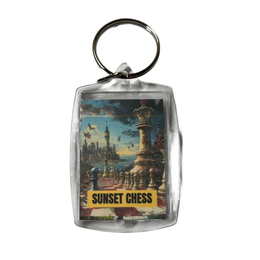 Oceanside - Chess  Photo Keychain