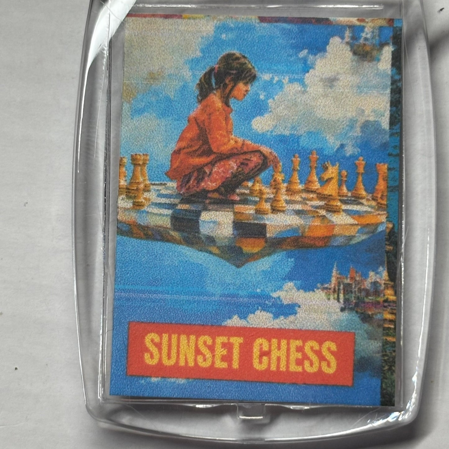 Floating Board - Chess  Photo Keychain
