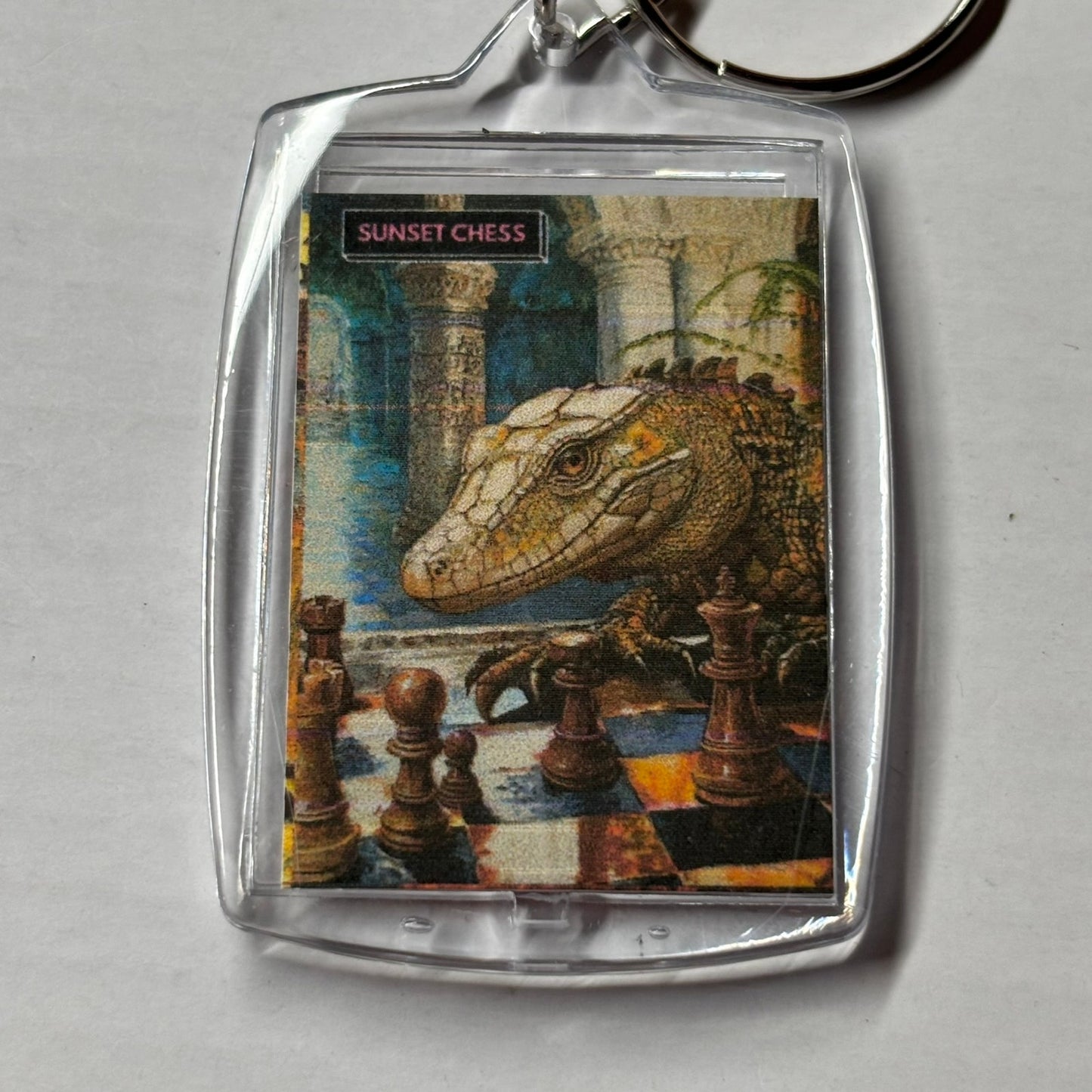 Lizard King - Chess  Photo Keychain