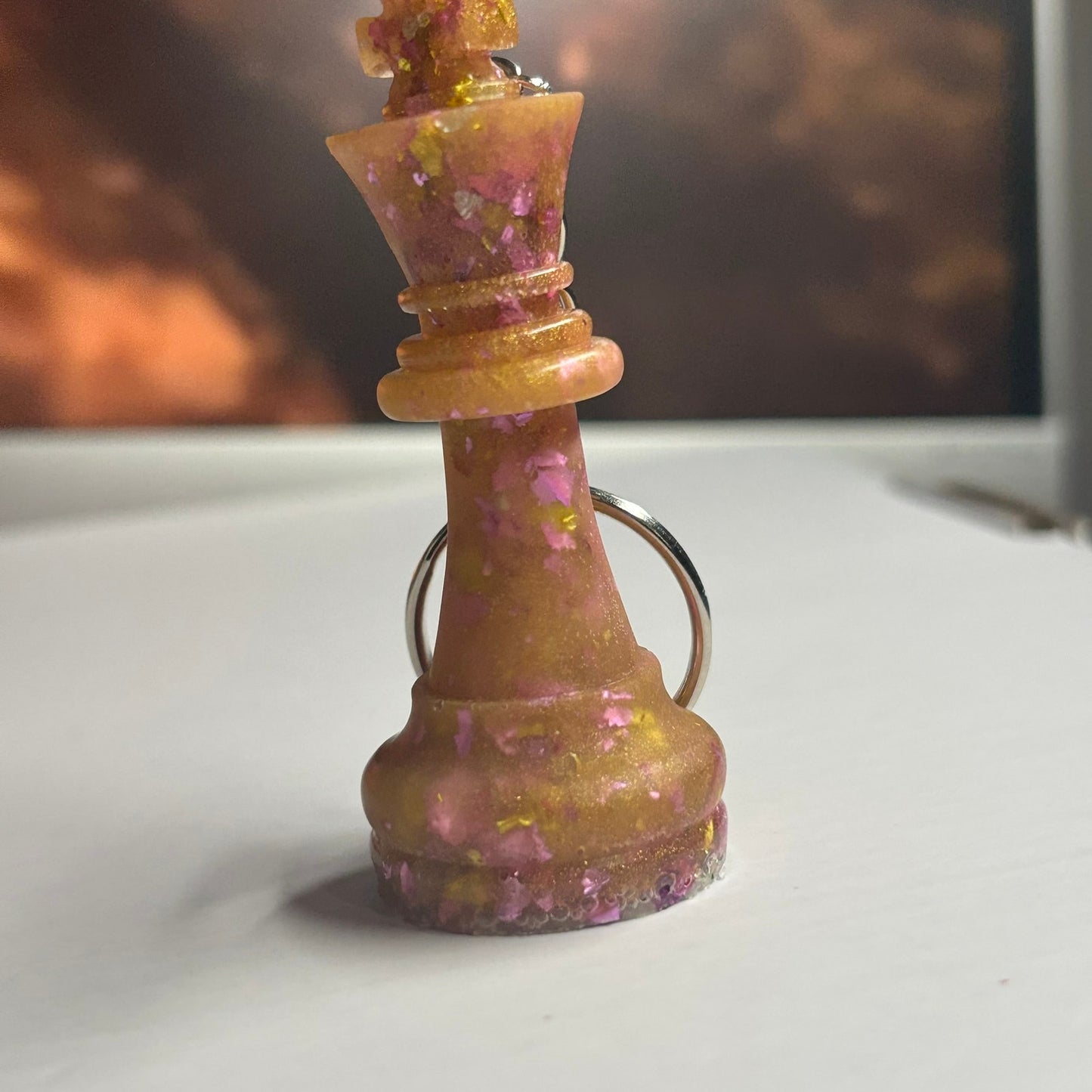 Yellow /Purple King - Handmade Resin Keychain