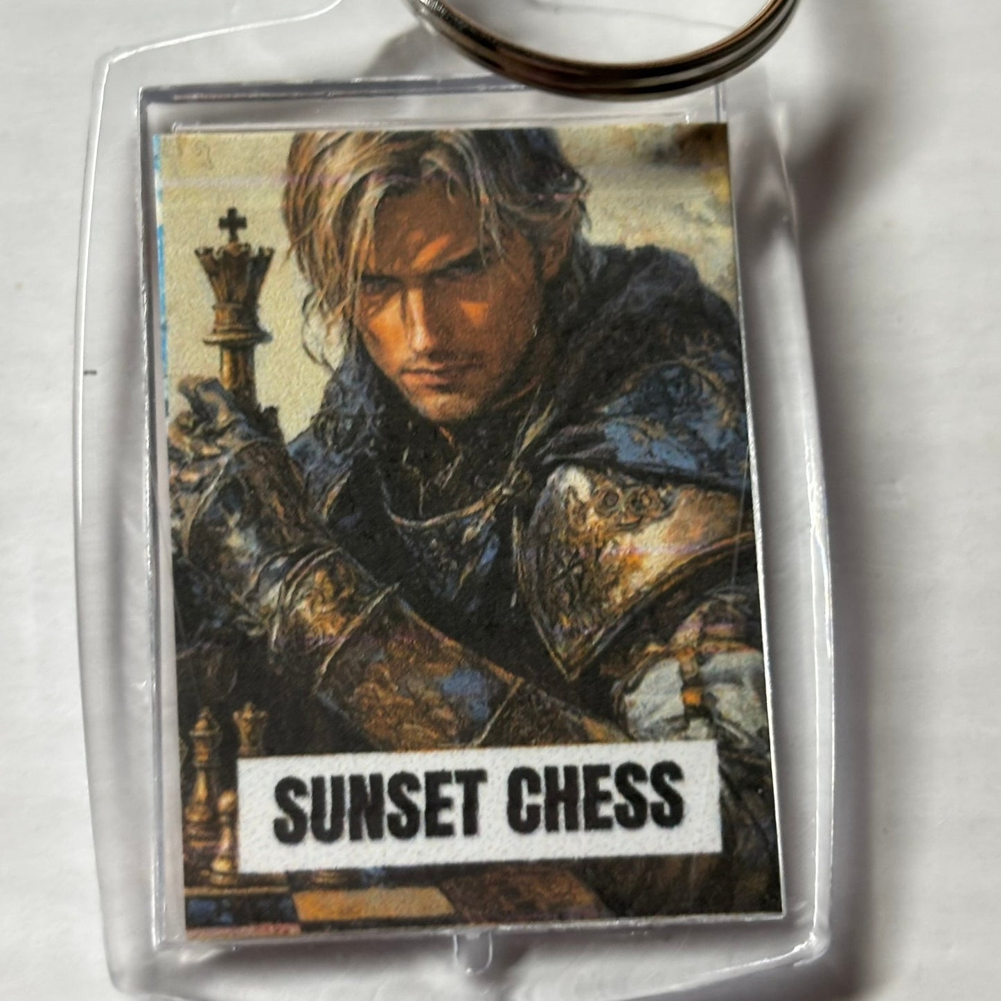 Handsome Knight - Chess  Photo Keychain