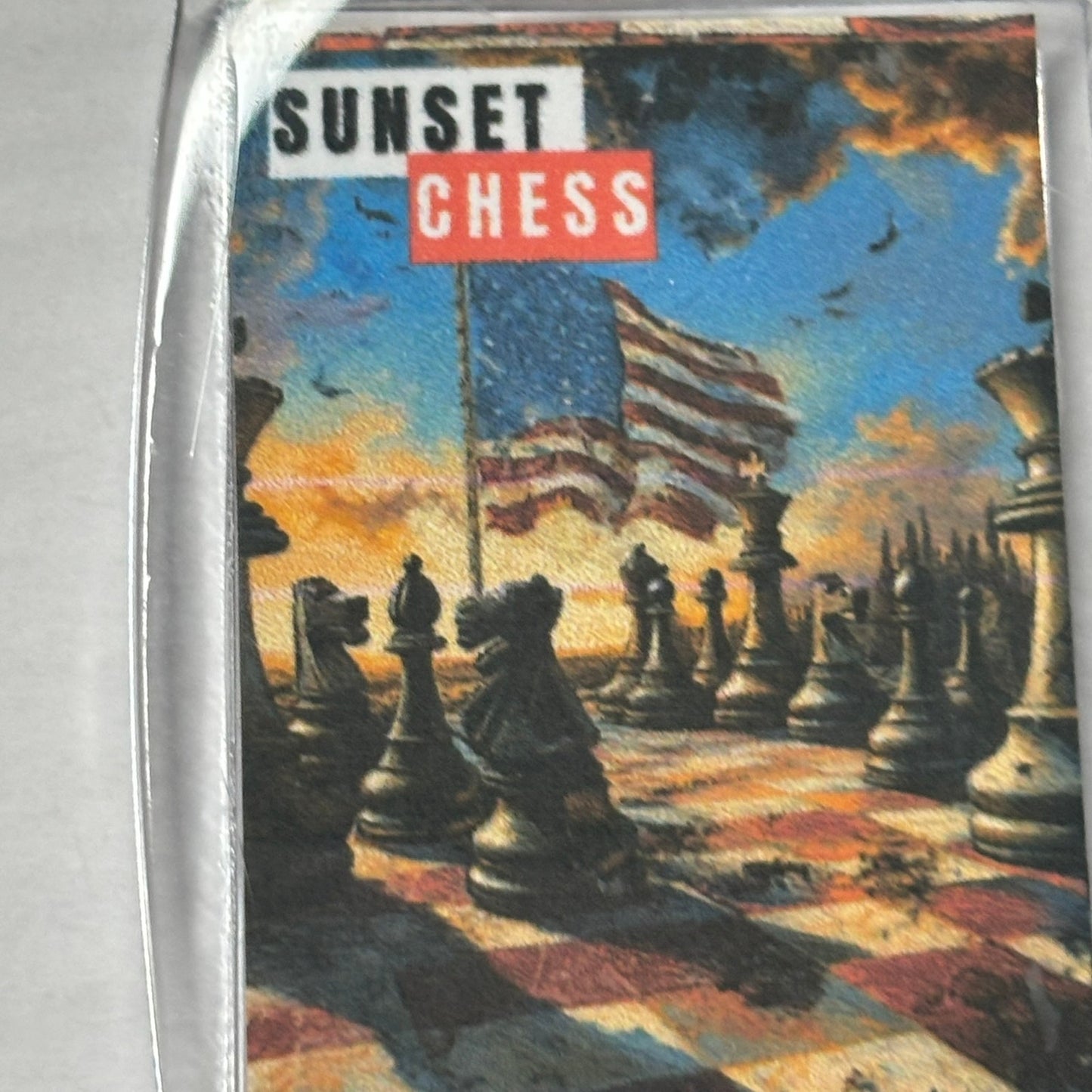 Patriot - Chess  Photo Keychain