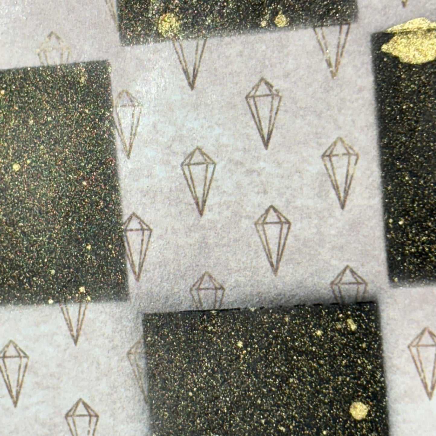 Mini Crystals Pattern - Scrapbook Chess Board