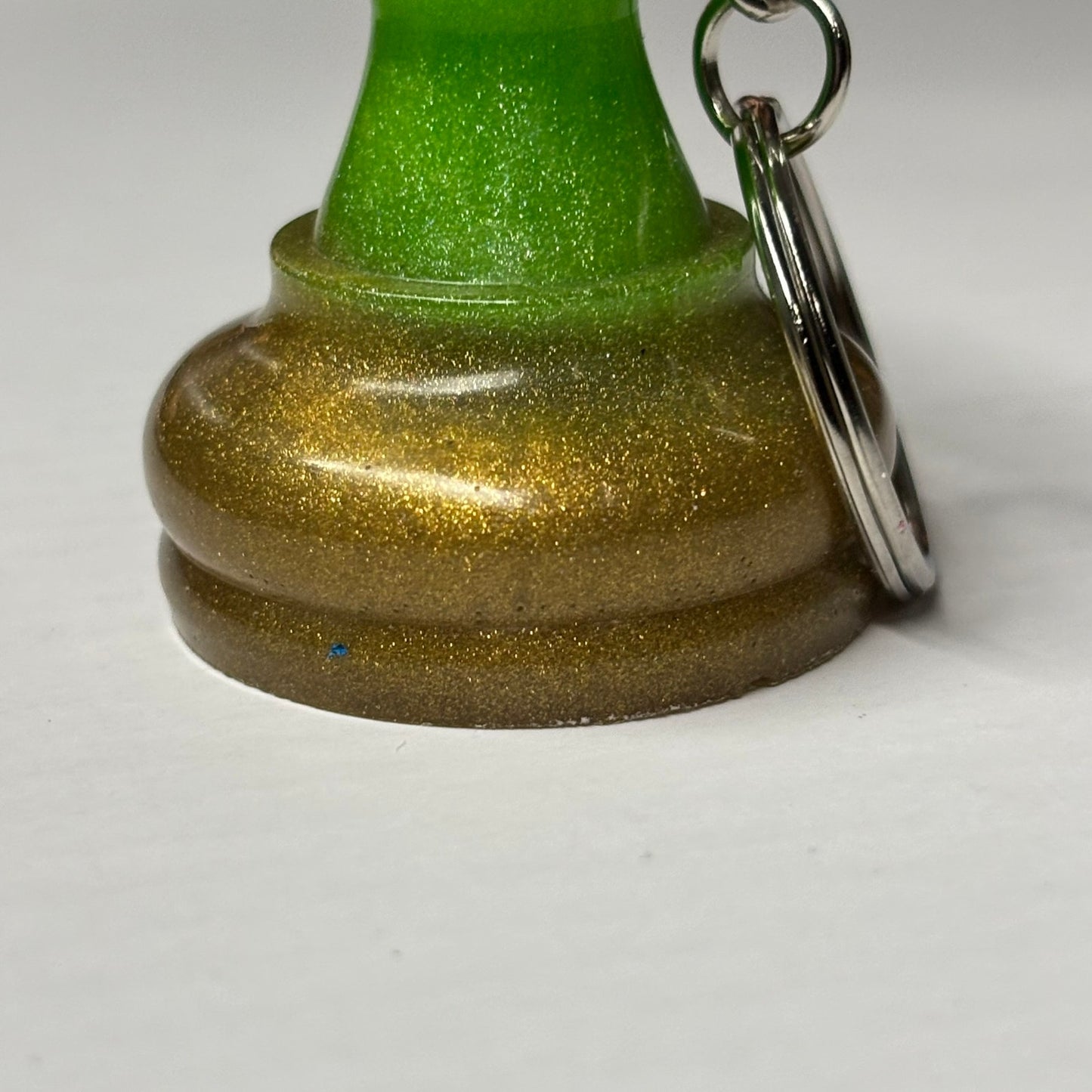 Half Colored Pawn - Handmade Resin Keychain - Large Edition