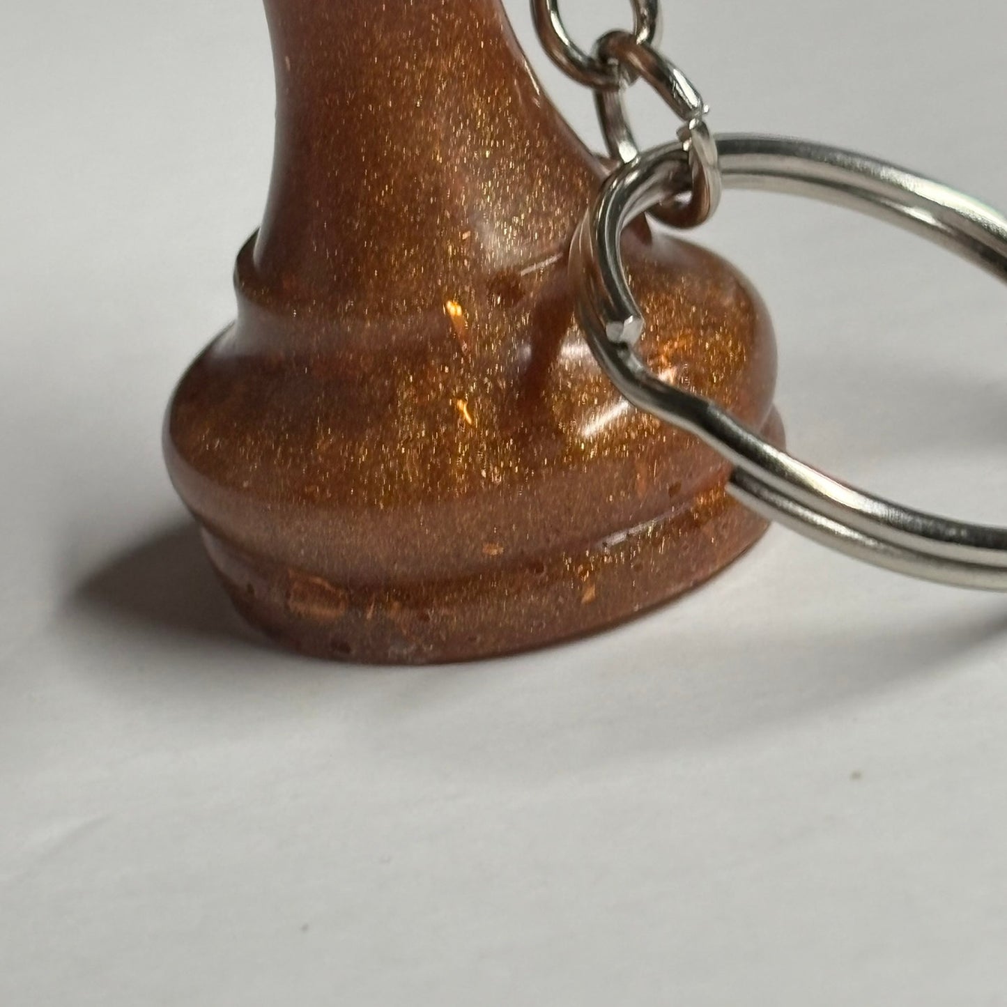 Bronze Bishop - Handmade Resin Keychain