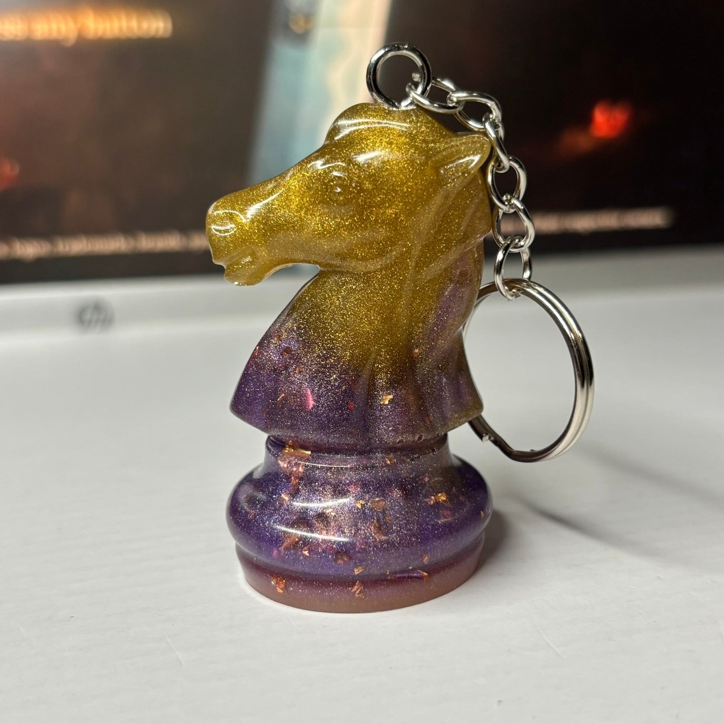 Mixed Supreme Knight - Handmade Resin Keychain - Large Edition