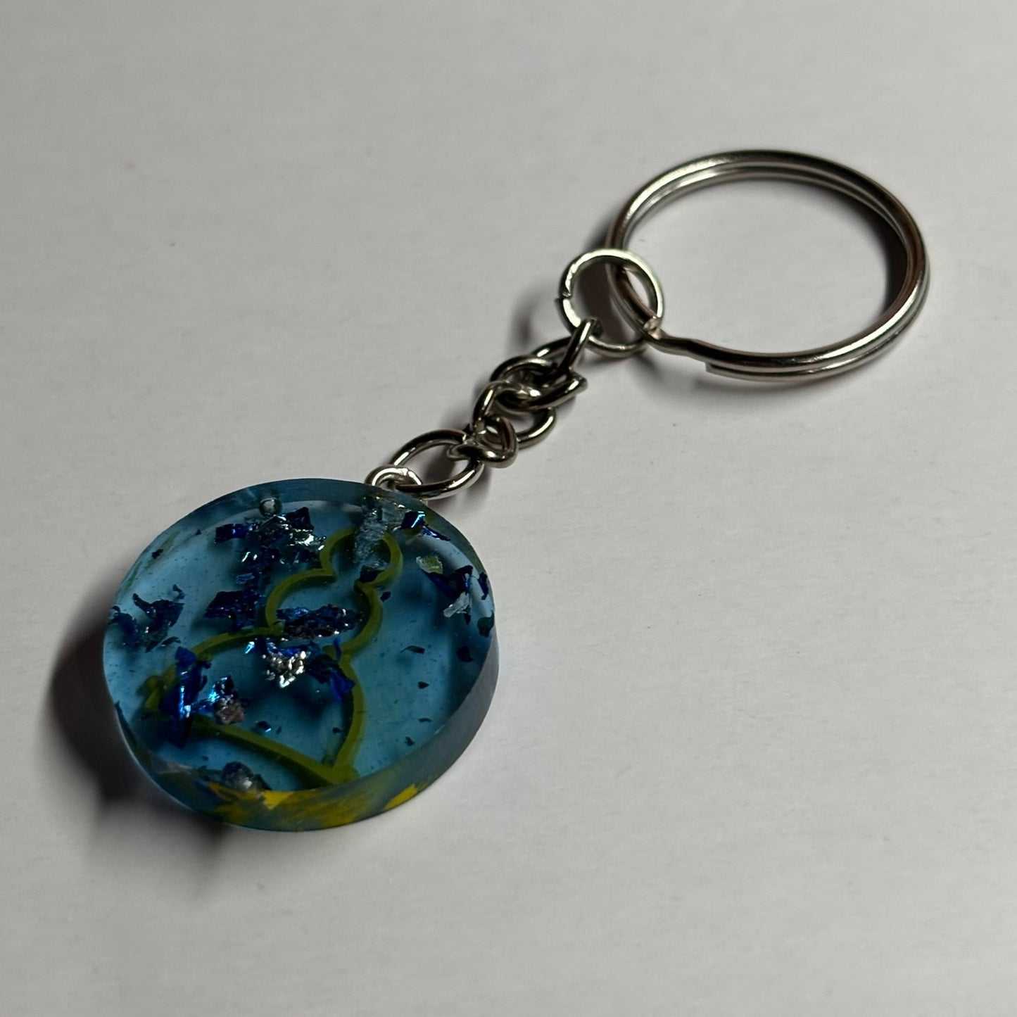 Blu Translucent Pawn - Handmade Resin Keychain - Flat Edition