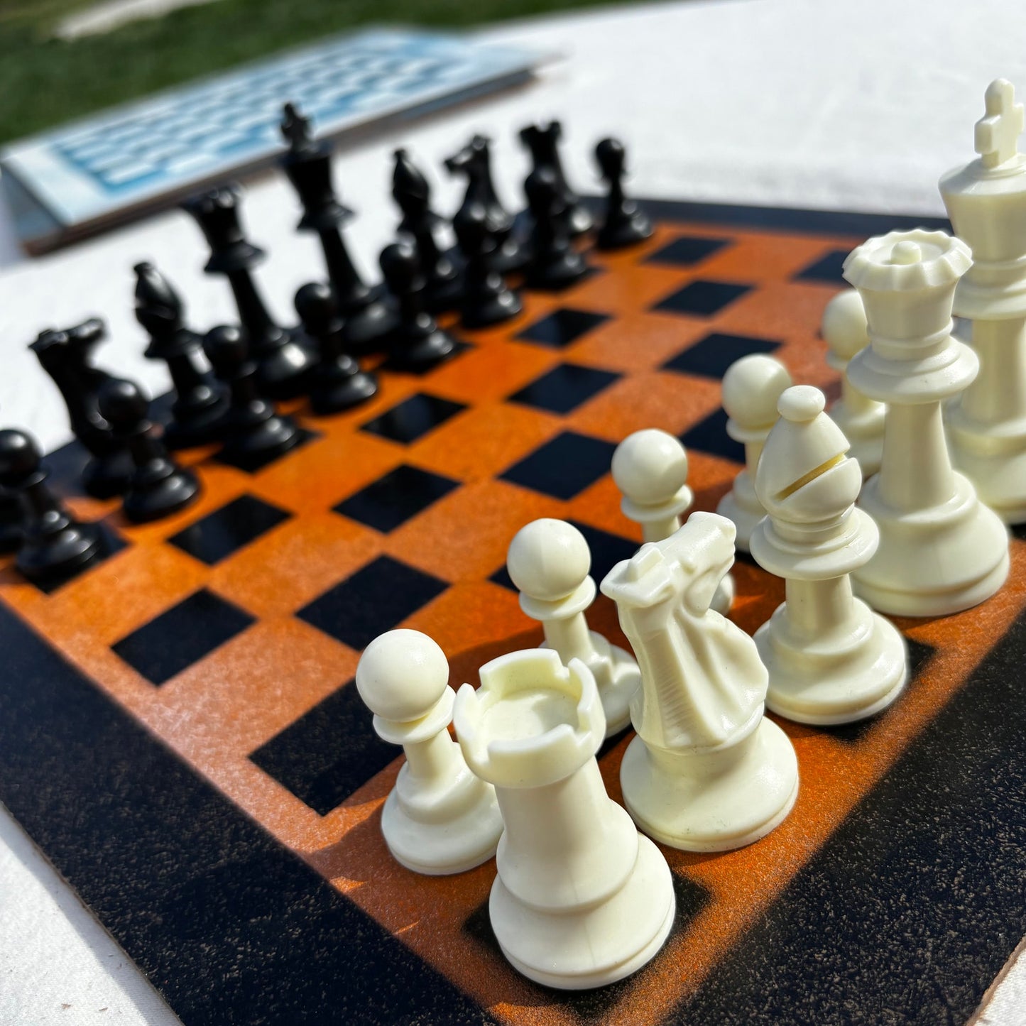 Safari Orange - Painted Chess Set